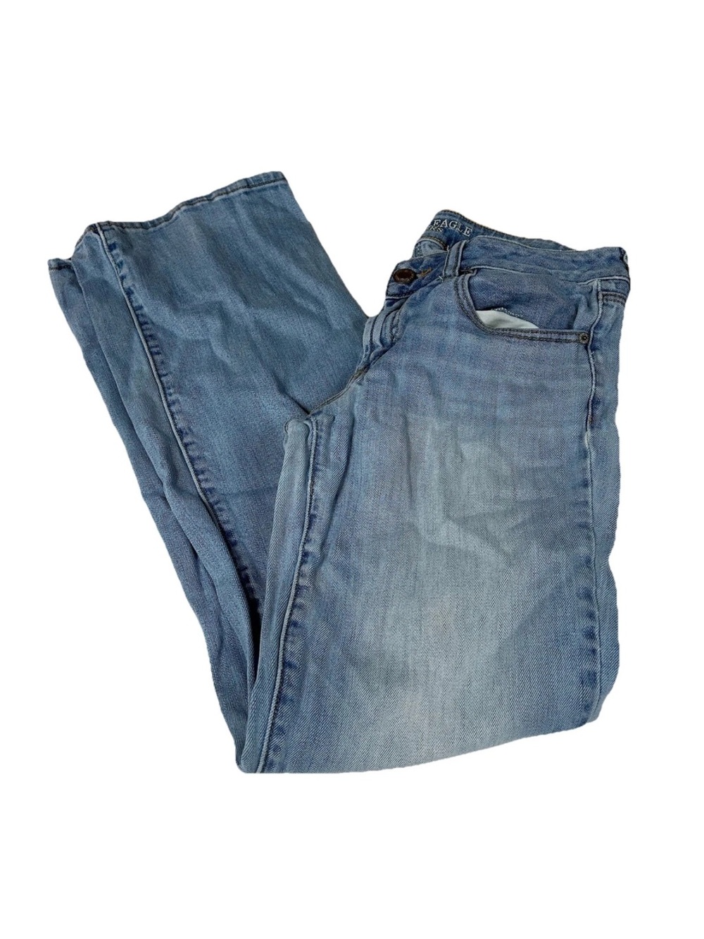 Y2K American Eagle Women’s Size 8 LONG Favorite Boyfriend Jeans Light Wash #4201